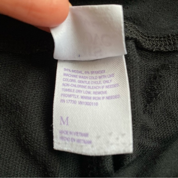 4/$20 Stars Above Modal Skinny Lounge Pants Black Medium Soft High Waist - Picture 2 of 7